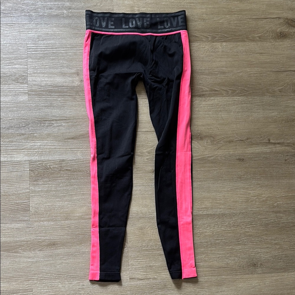 Soho Girls Black and Pink Leggings